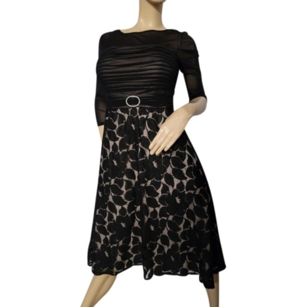 Melrose Black Lace Dress